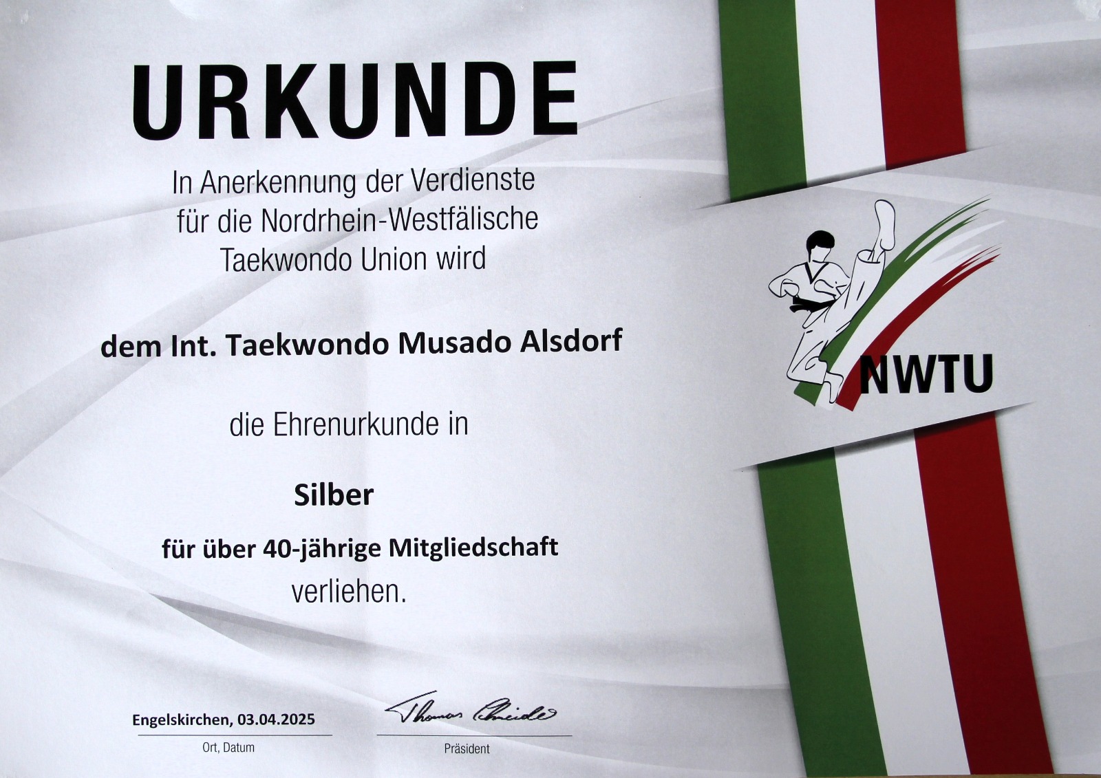 40 Jahre Int. Taekwondo Musado Alsdorf – Eine Erfolgsgeschichte
