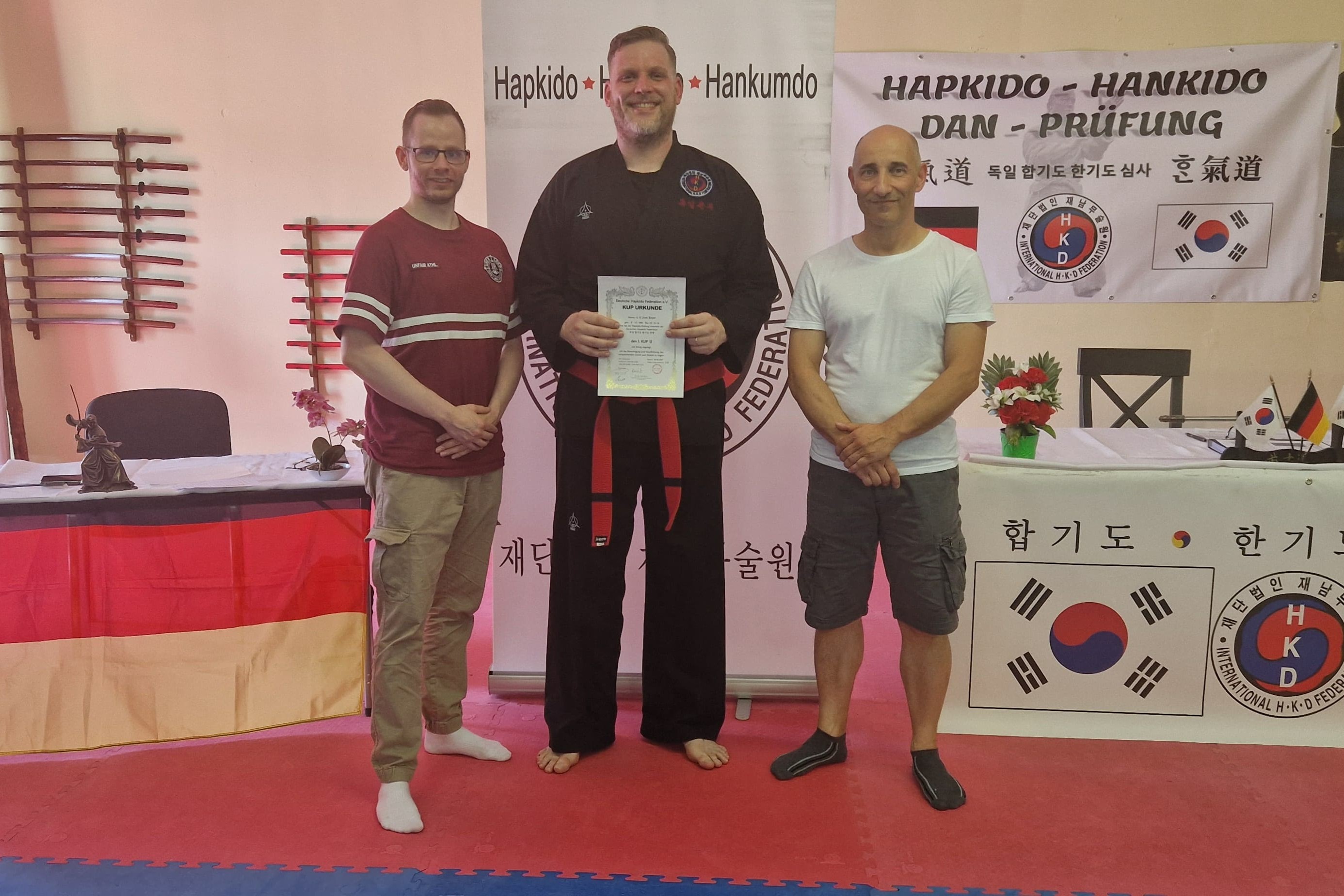 Anspruchsvolle Hapkido Prüfung im DHF-Hauptquartier: